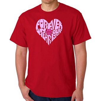 Forever In Our Hearts - Men's Word Art T-shirt