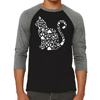 Cat Claws - Men's Raglan Baseball Word Art T-shirt