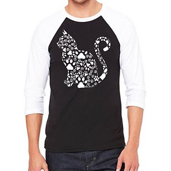 Cat Claws - Men's Raglan Baseball Word Art T-shirt