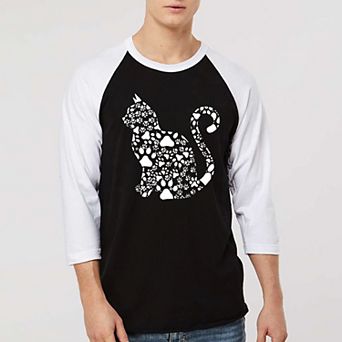 Cat Claws - Men's Raglan Baseball Word Art T-shirt