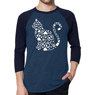 Cat Claws - Men's Raglan Baseball Word Art T-shirt