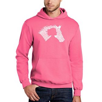 Girl Horse - Men's Word Art Hooded Sweatshirt
