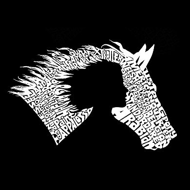 Girl Horse - Women's Word Art T-shirt