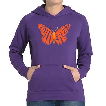 Butterfly - Women's Word Art Hooded Sweatshirt