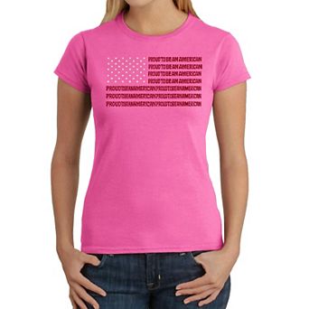 Proud To Be An American - Women's Word Art T-shirt