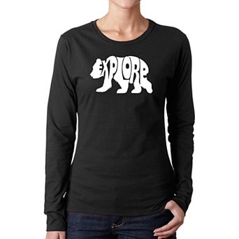 Explore - Women's Word Art Long Sleeve T-shirt