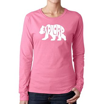Explore - Women's Word Art Long Sleeve T-shirt