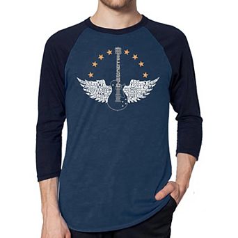 Country Female Singers - Men's Raglan Baseball Word Art T-shirt