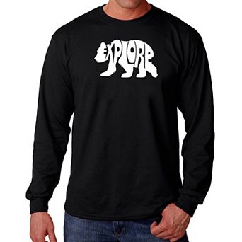Explore - Men's Word Art Long Sleeve T-shirt