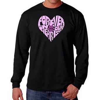 Forever In Our Hearts - Men's Word Art Long Sleeve T-shirt