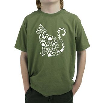 Cat Claws - Boy's Word Art T-shirt
