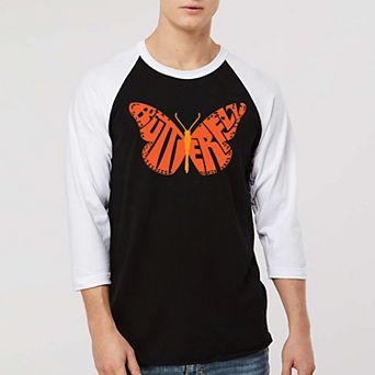 Butterfly - Men's Raglan Baseball Word Art T-shirt