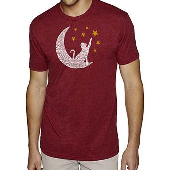 Cat Moon - Men's Premium Blend Word Art T-shirt