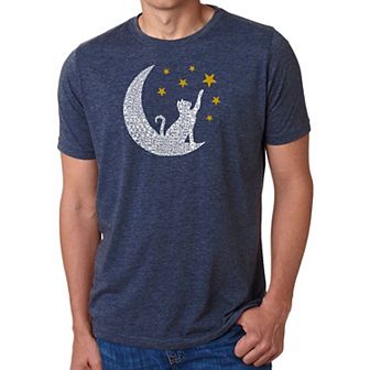 Cat Moon - Men's Premium Blend Word Art T-shirt