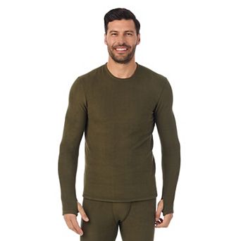 Men's Cuddl Duds® Midweight Fleecewear Performance Base Layer Crew Top