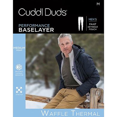 Men's Cuddl Duds Midweight Waffle Thermal Performance Base Layer Pants