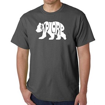 Explore Bear- Men's Word Art T-shirt