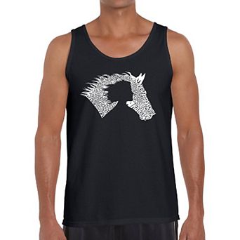 Girl Horse - Men's Word Art Tank Top