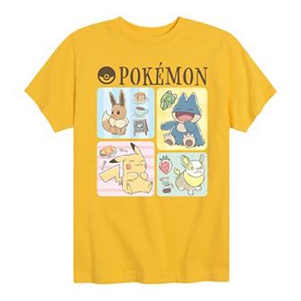 Boys 8-20 Pokemon Cafe Grid Graphic Tee