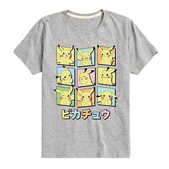 Boys 8-20 Pokemon Pastel Pikachu Expression Graphic Tee