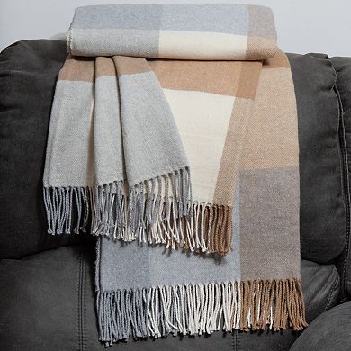 Discover Europe - Made in Italy Limonaia Tessuti Buffalo Check Throw Blanket