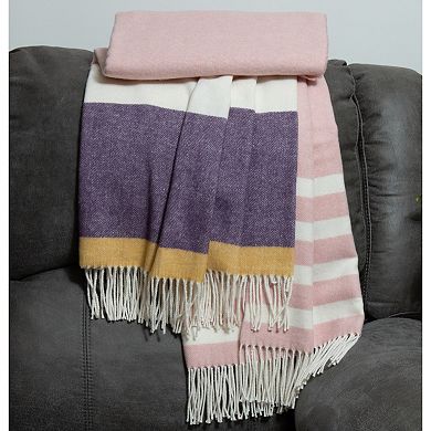 Discover Europe - Made in Italy La Limonaia Tessuti Color Block Throw