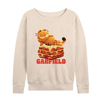 Women's The Garfield Movie The Garfield Lasagna French Terry Long Sleeve Tee
