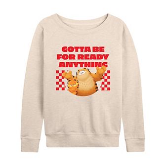 Women's The Garfield Movie Be Ready French Terry Long Sleeve Tee