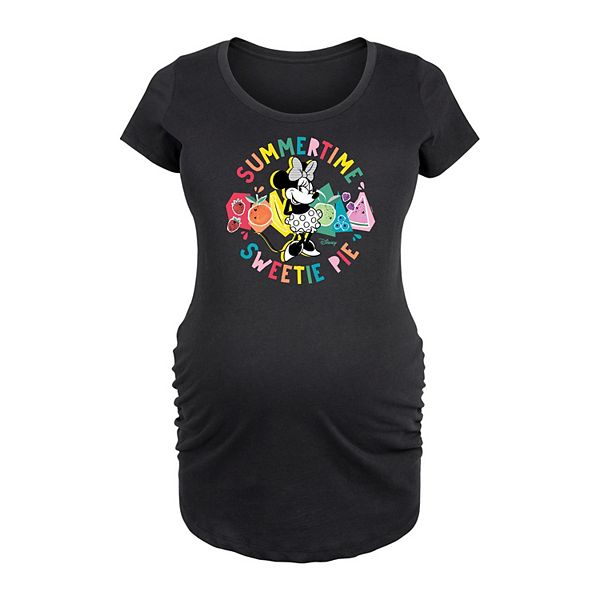 Disney's Minnie Mouse Maternity Summertime Sweetie Pie Graphic Tee