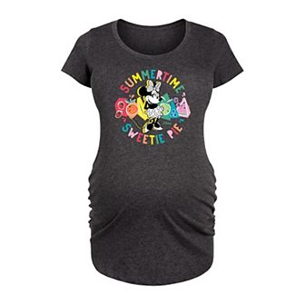 Disney's Minnie Mouse Maternity Summertime Sweetie Pie Graphic Tee