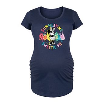 Disney's Minnie Mouse Maternity Summertime Sweetie Pie Graphic Tee