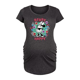 Disney's Minnie Mouse Maternity Berry Happy Graphic Tee
