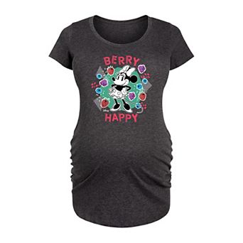 Disney's Minnie Mouse Maternity Berry Happy Graphic Tee