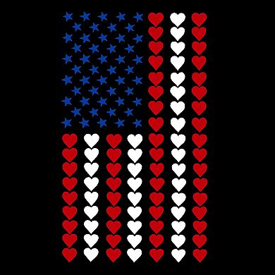 Heart Flag - Women's Premium Blend Word Art T-shirt