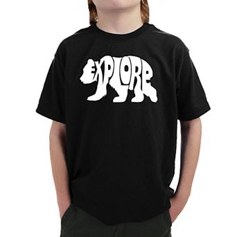 Explore - Boy's Word Art T-shirt
