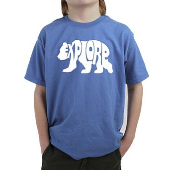 Explore - Boy's Word Art T-shirt