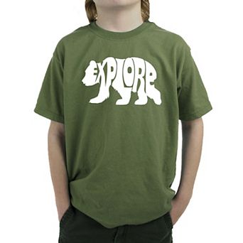 Explore - Boy's Word Art T-shirt