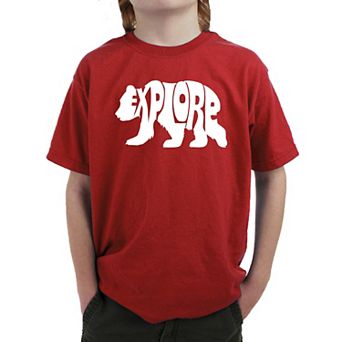 Explore - Boy's Word Art T-shirt