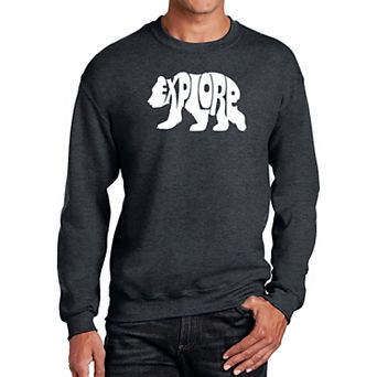 Explore - Men's Word Art Crewneck Sweatshirt