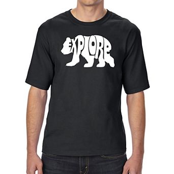 Explore - Men's Tall And Long Word Art T-shirt