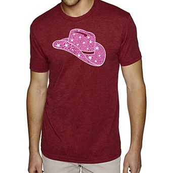 Cowgirl Hat - Men's Premium Blend Word Art T-shirt