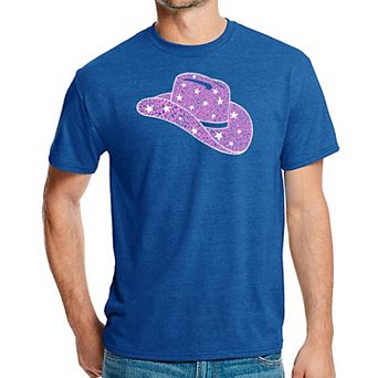 Cowgirl Hat - Men's Premium Blend Word Art T-shirt