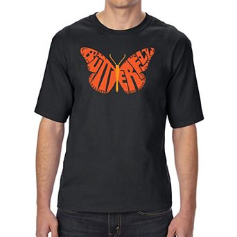 Butterfly - Men's Tall And Long Word Art T-shirt