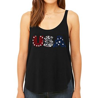 Fireworks - Women's Premium Word Art Flowy Tank Top
