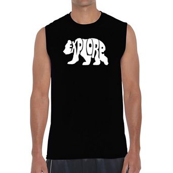 Explore - Men's Word Art Sleeveless T-shirt