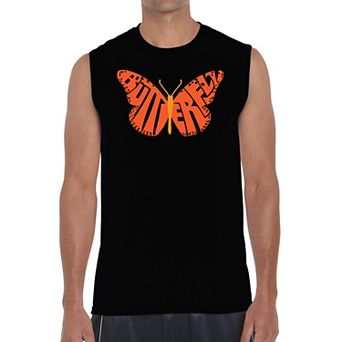 Butterfly - Men's Word Art Sleeveless T-shirt