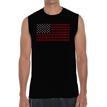 Proud To Be An American - Men's Word Art Sleeveless T-shirt
