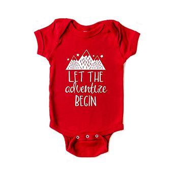 Let The Adventure Begin Mountains Baby Bodysuit