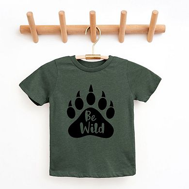 Be Wild Bear Paw Youth Short Sleeve Graphic Tee