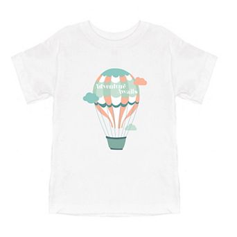 Adventure Awaits Clouds Youth Short Sleeve Graphic Tee